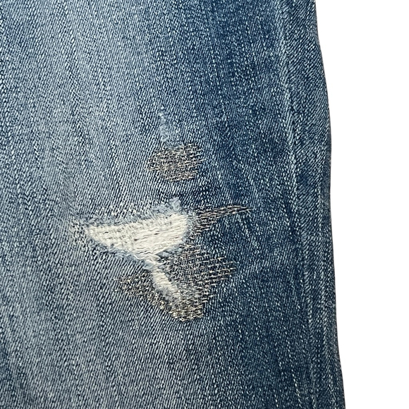White House Black Market Skinny Jeans Women’s 12R Blue Distressed Denim Pants - Picture 7 of 14